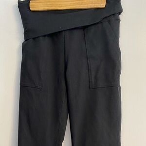 Aerie OFFLINE Foldover Flare Leggings with Pockets – Black, Size Small